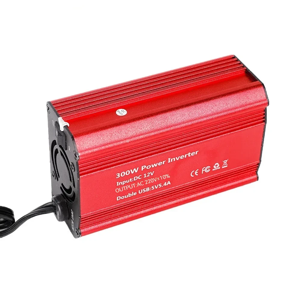 300W Car Power Inverter | Modified Wave Aluminum Alloy Adapter with USB