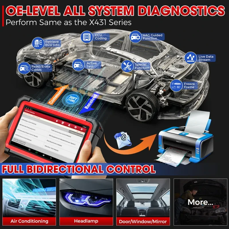 Automobile Fault Diagnosis Tool | CRP 919E BT Multi-Language Scanner