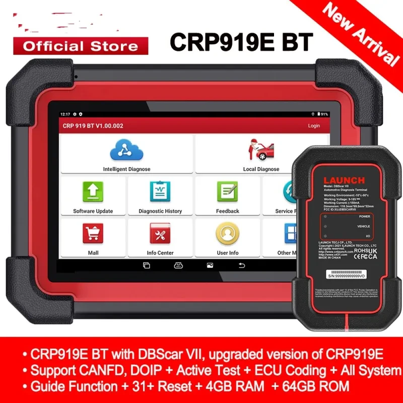Automobile Fault Diagnosis Tool | CRP 919E BT Multi-Language Scanner