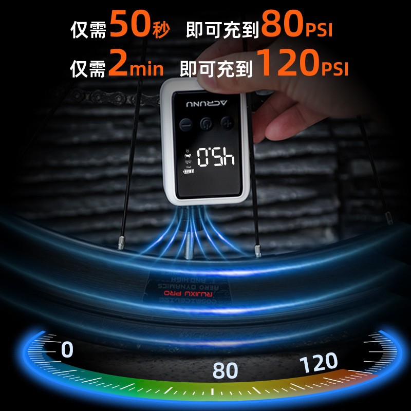 Type-C Rechargeable Air Pump – Compact Digital Inflator for SportsGear