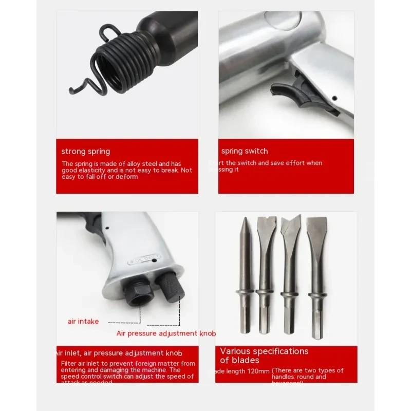 Air Hammer Tool | Pneumatic Chisel Gun for Brake Pads & Rust Removal
