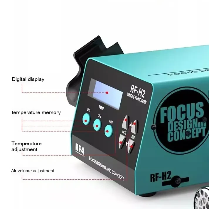 Digital Hot Air Rework Station | High Frequency BGA Welding Gun
