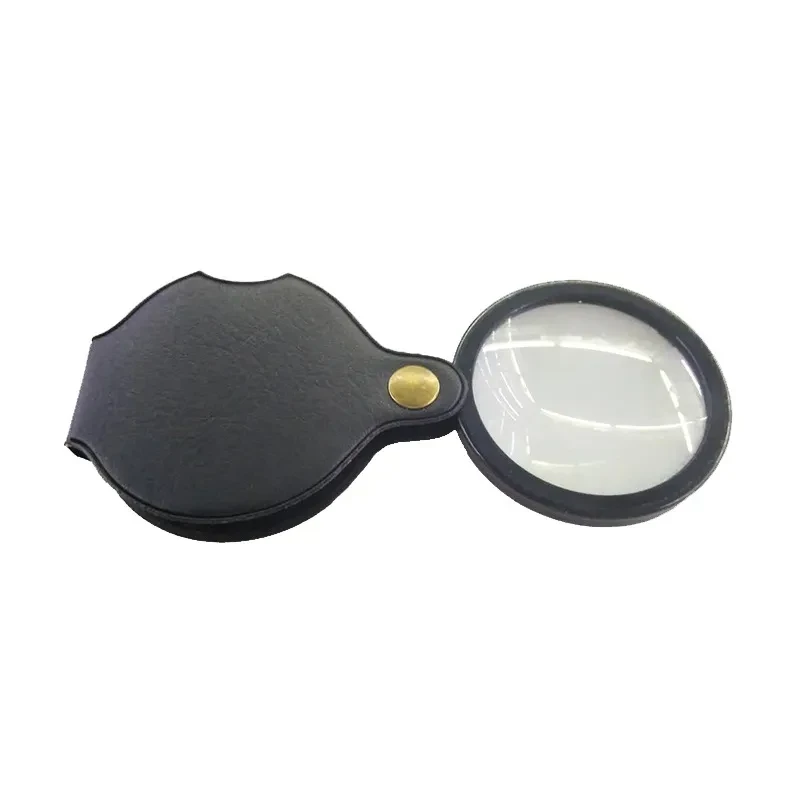 Portable 8x HD Magnifying Glass with Leather Case β Foldable Design