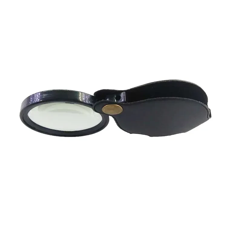 Portable 8x HD Magnifying Glass with Leather Case β Foldable Design