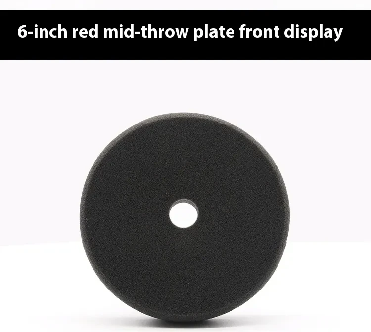 6-Inch Car Polishing Sponge Wheel – Medium & Fine Thick Pad