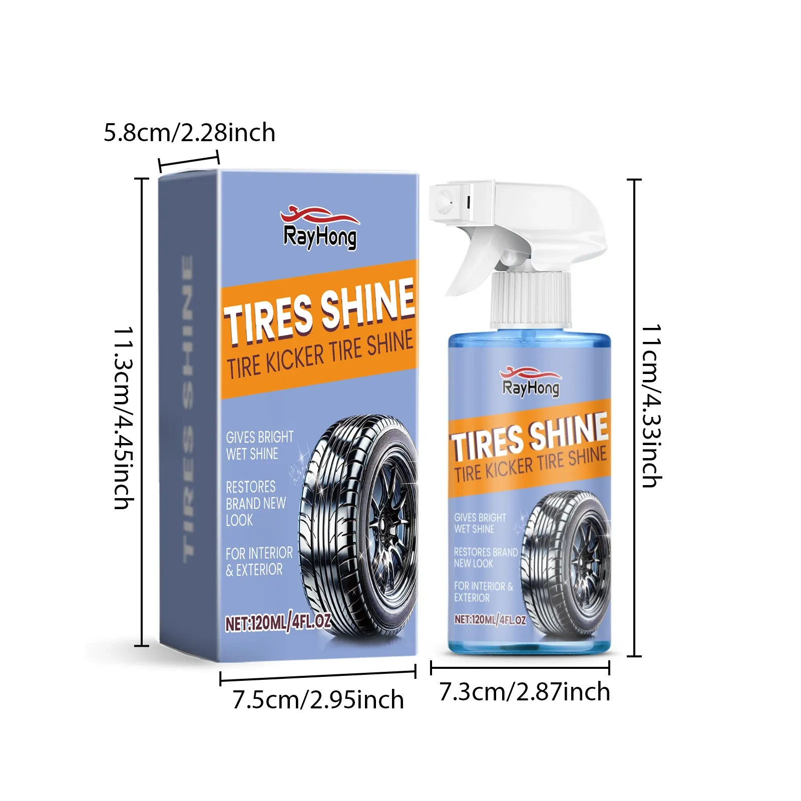 Rayhong Car Tire Retreading Spray – 120ml Cleaning & Protection