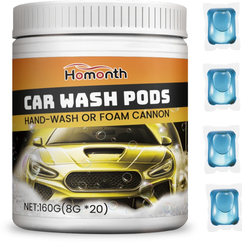 Ultra Concentrated Car Wash Beads – 20pcs Powerful Cleaning Pods