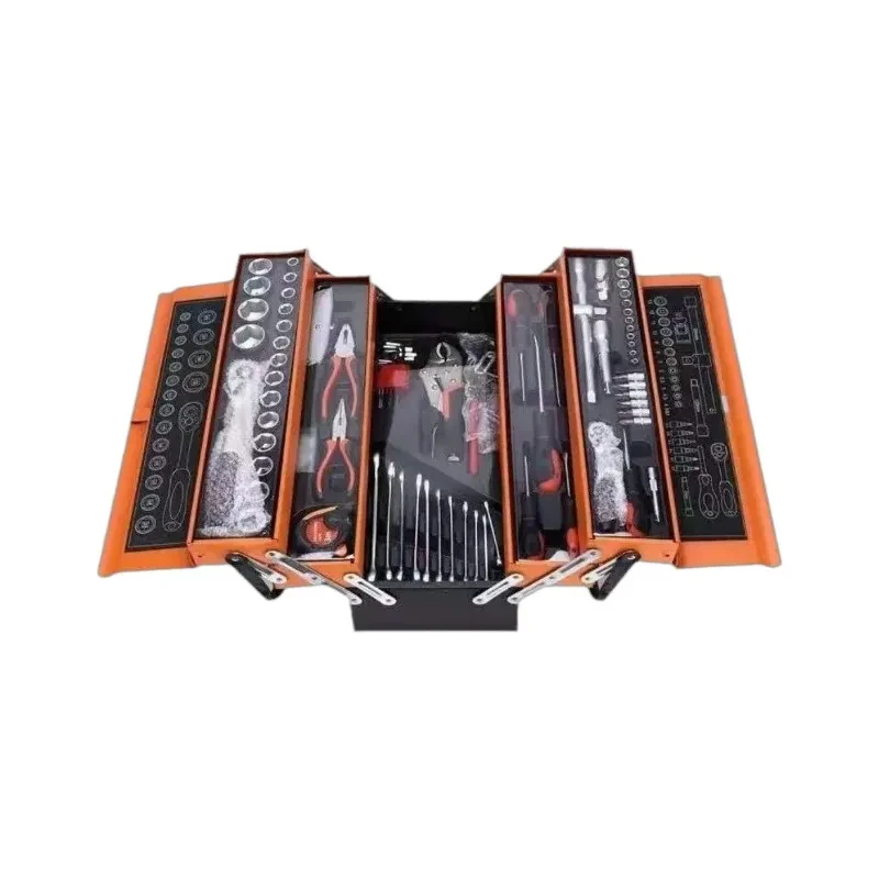 85-Piece Auto Repair Tool Set – Large 3-Layer Toolbox Kit