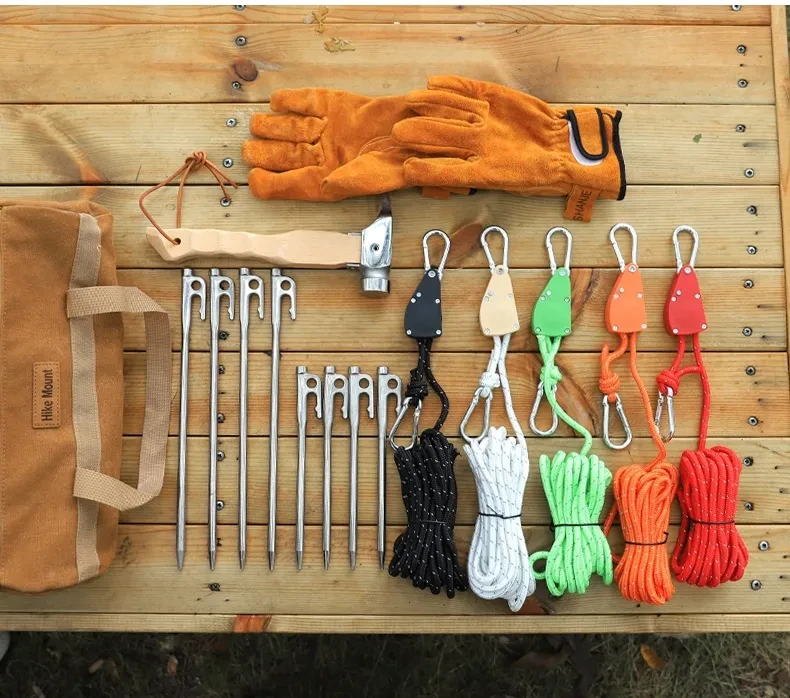 Outdoor Tent Windproof Reflective Rope – Durable Nylon Pulley Cord