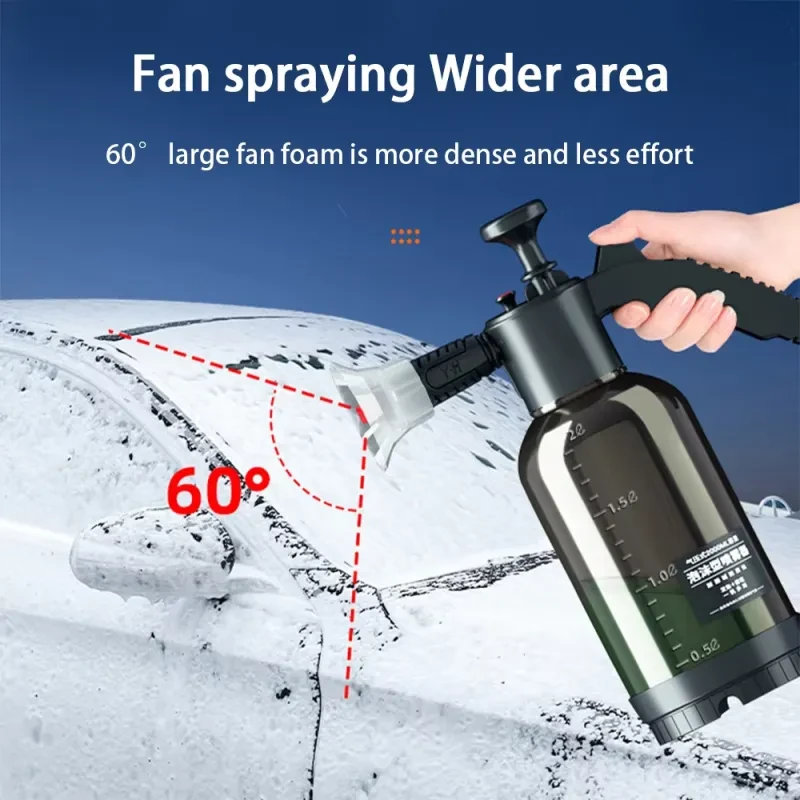 2L Hand Pump Foam Cannon – Portable High-Pressure Car Wash Sprayer