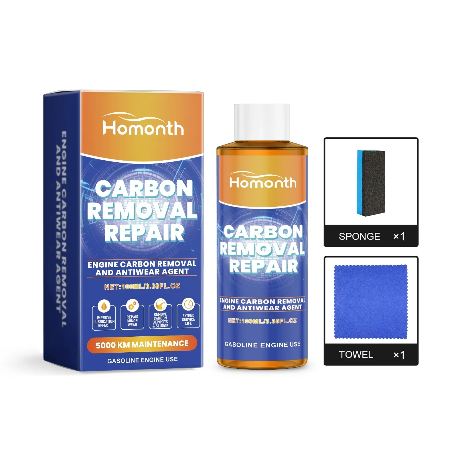 Homonth Engine Decarbonization Additive 100ml – Anti-Wear Repair Kit
