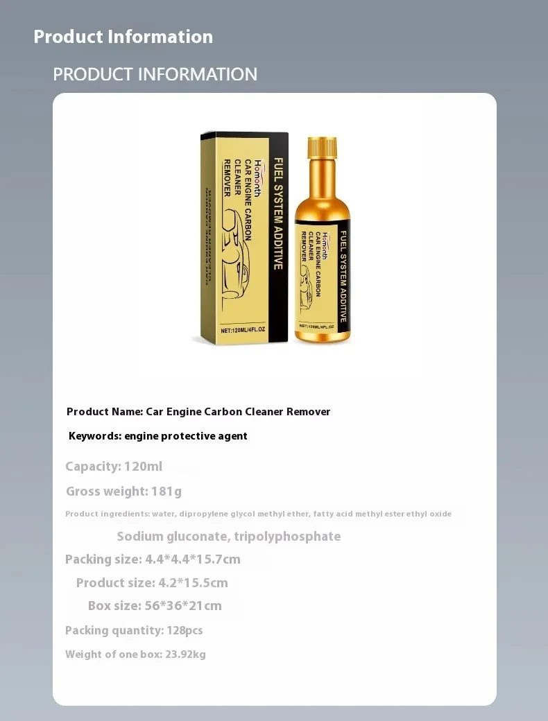 Car Engine Carbon Cleaner 120ml – Powerful Carbon Deposit Remover