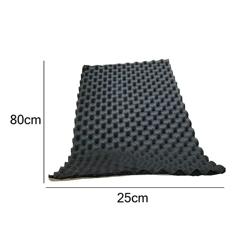 Car Sound Absorbing Sponge – Black Noise Insulation Foam 25×80cm