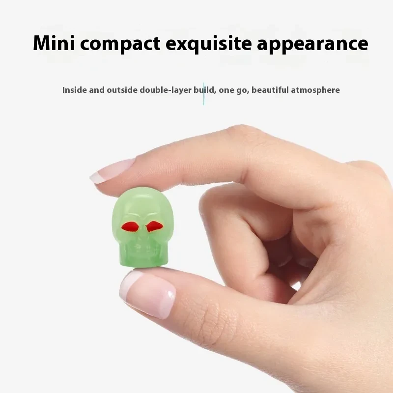 Skull Luminous Tire Valve Caps – Universal Car Wheel Core Covers