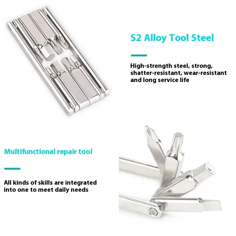 Bicycle 8-in-1 Repair Tool β Hex Socket, Wrench & Screwdriver