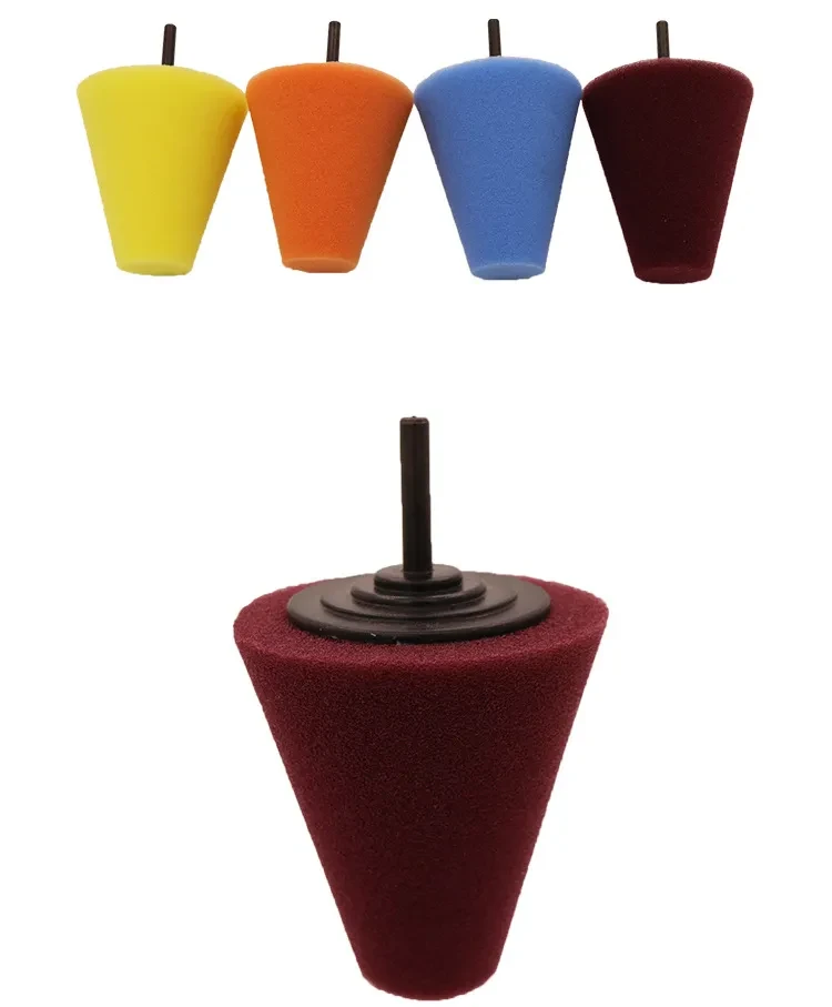 Car Wheel Polishing Cone Sponge – Drill Attachment Grinding Head