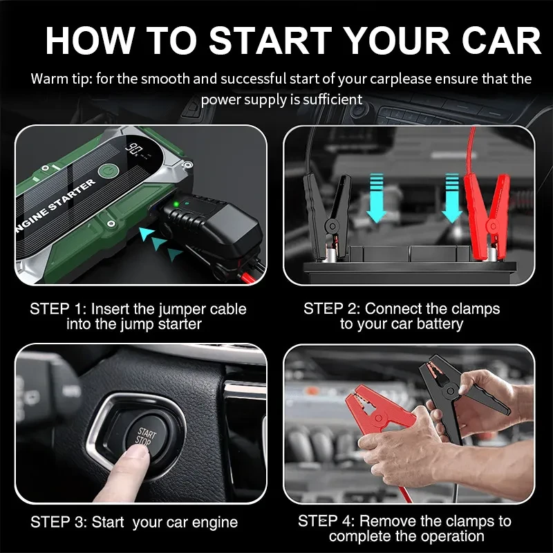 Q1 Car Power Supply β 8000mAh Jump Starter & USB Charger