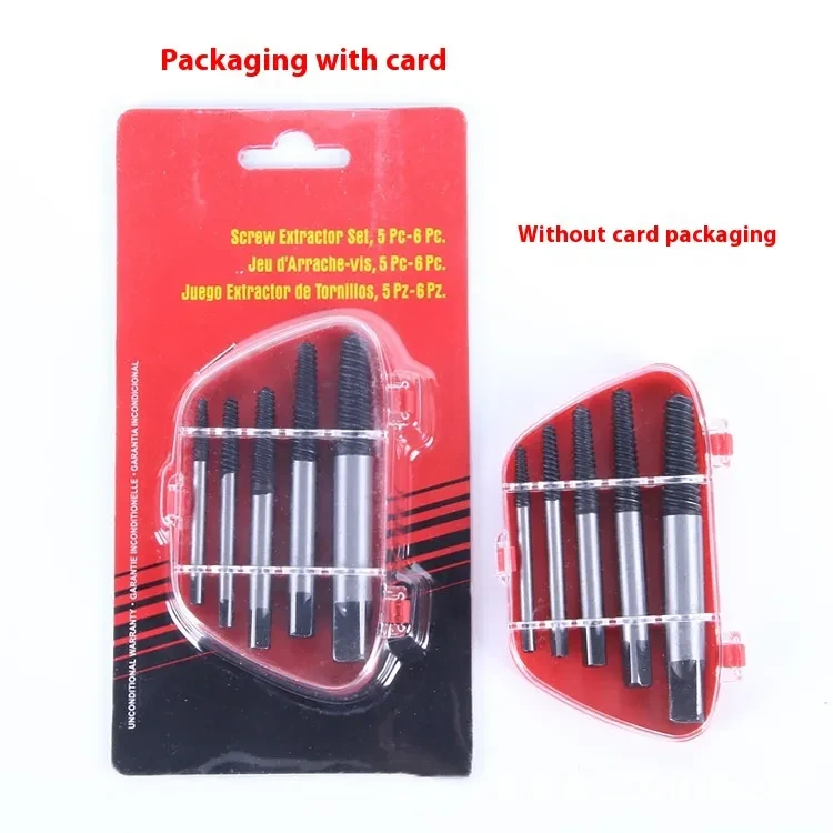 6pcs Damaged Screw & Wire Remover Kit – Heavy Duty Extractor Tools