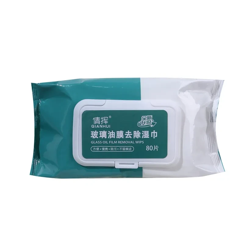 Disposable Car Glass Cleaning Wipes for Oil & Dirt Removal