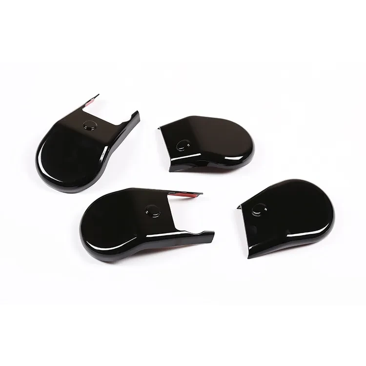 Black ABS Seat Foot Screw Decorative Covers for Toyota HiLux 15-21