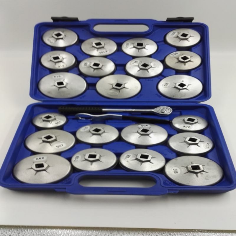 23pcs Cap Type Oil Filter Wrench Set – Aluminum Alloy Tool Kit
