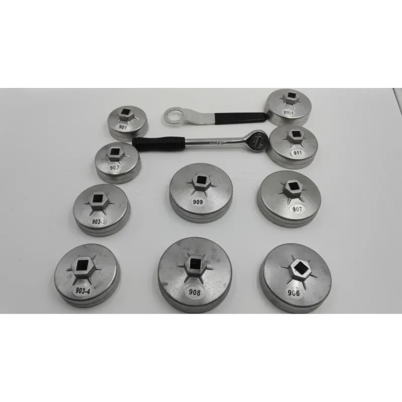 23pcs Cap Type Oil Filter Wrench Set – Aluminum Alloy Tool Kit