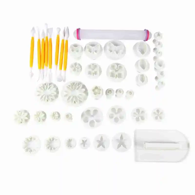 46 PCS Flower Fondant Cake Decorating Kit