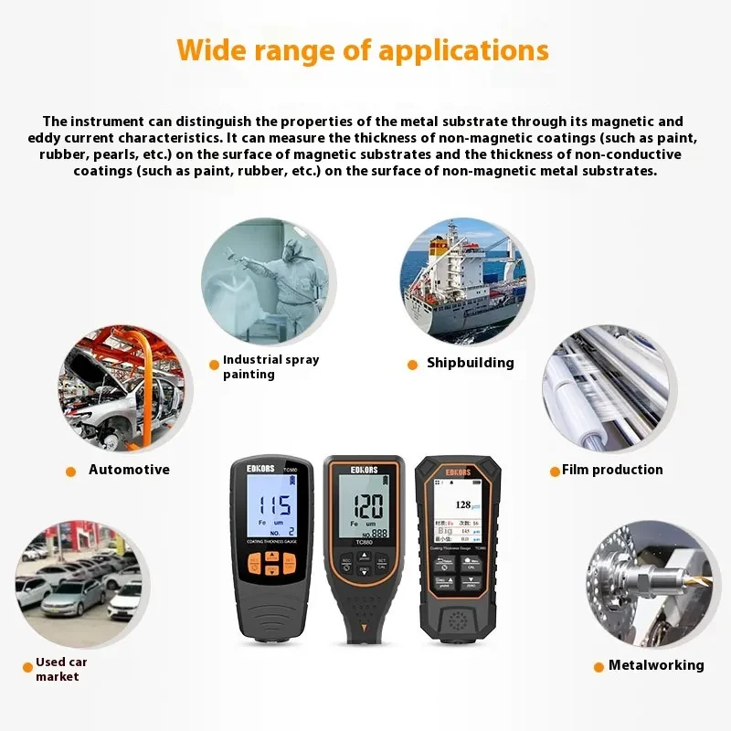 Professional Car Coating Thickness Tester – Dual Metal Paint Gauge