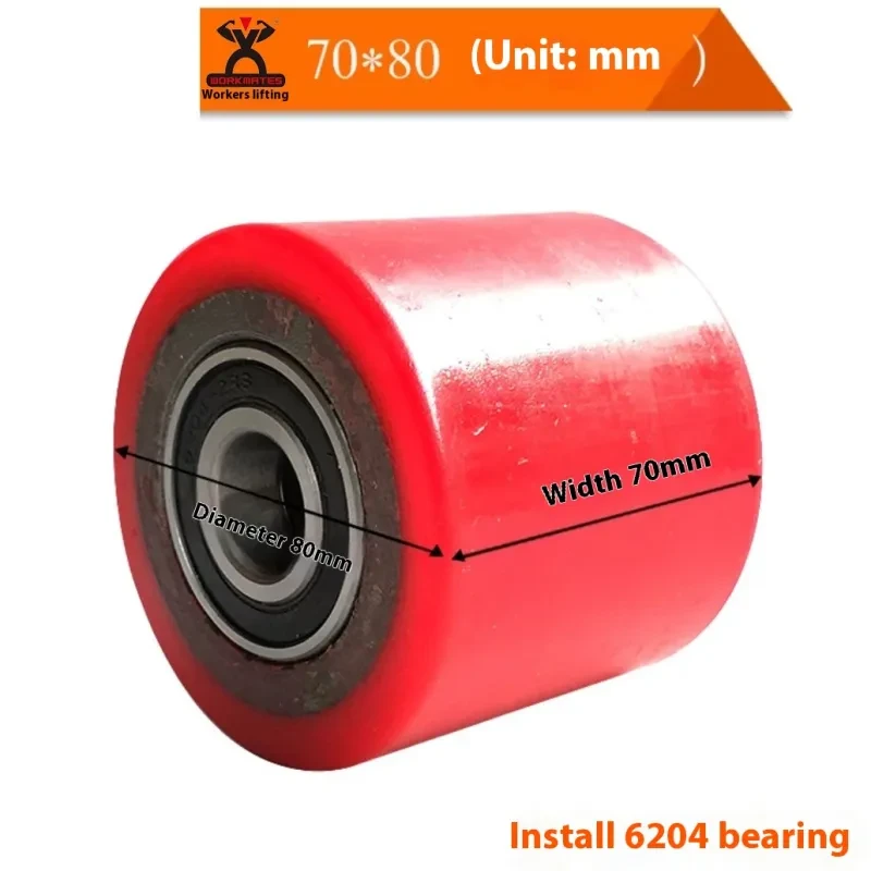 Hydraulic Forklift Nylon PU Wheel – Durable Oil Pressure Truck Caster