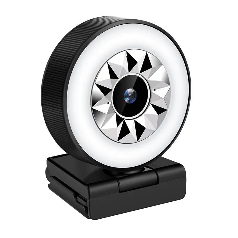 USB Computer Webcam 1080P – PC Camera with Fill Light & Microphone