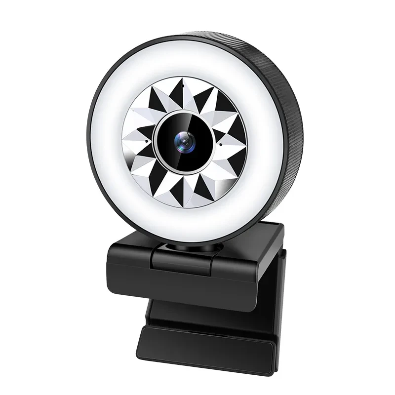 USB Computer Webcam 1080P – PC Camera with Fill Light & Microphone