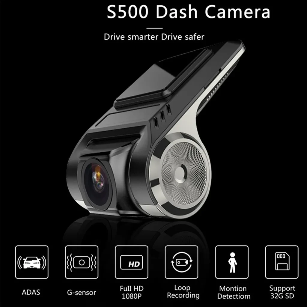 USB Car DVR Driving Recorder – Full HD Android-Compatible Camera