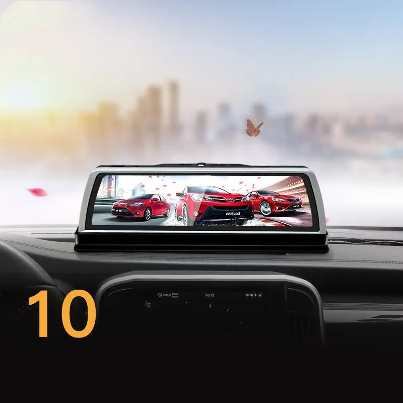 K500 Full-Screen Streaming Dash Cam with GPS & Rear Camera