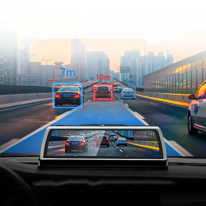 K500 Full-Screen Streaming Dash Cam with GPS & Rear Camera