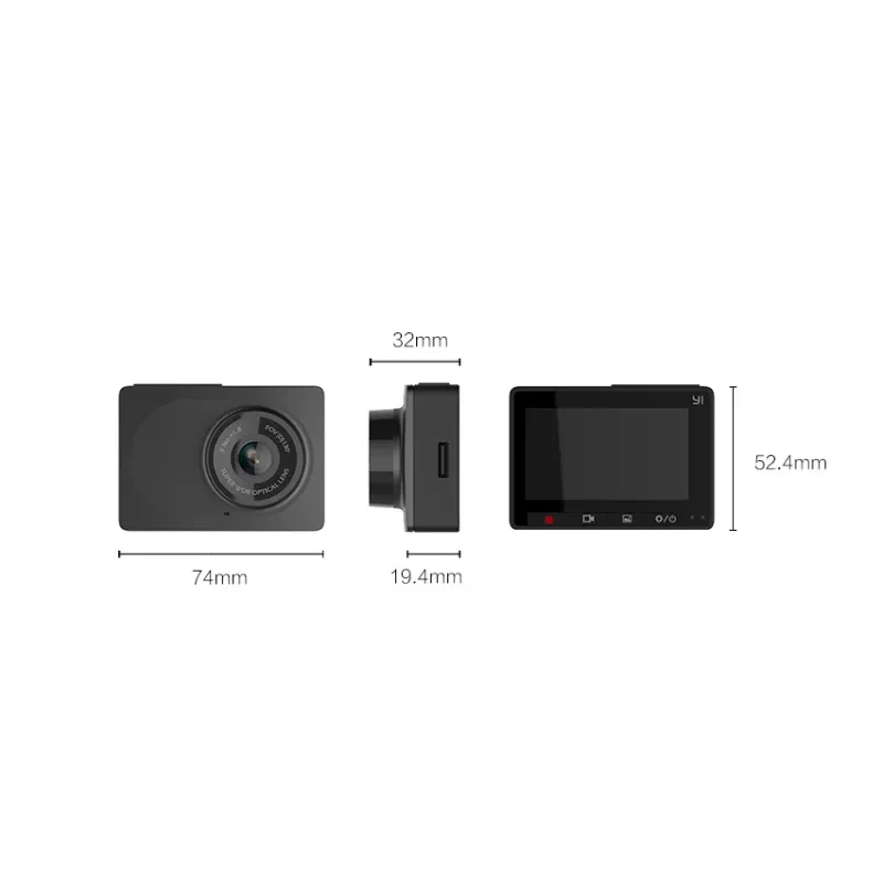YI Smart Driving Recorder with 160° Wide Angle & Full HD Video