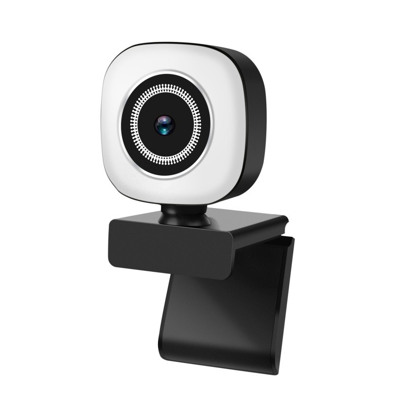 4K HD USB Webcam with Beauty Light & Noise Reduction Mic