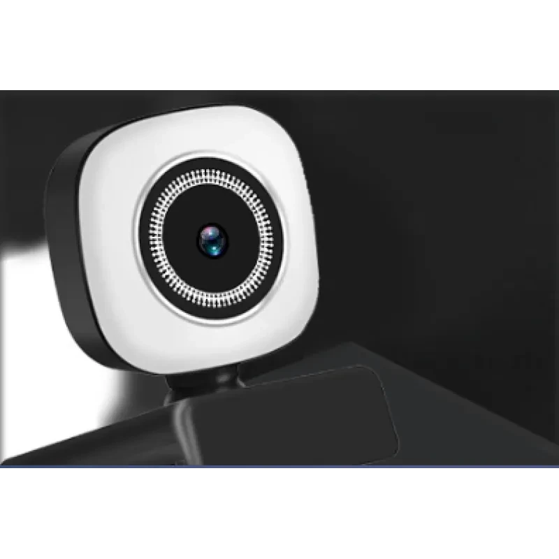 4K HD USB Webcam with Beauty Light & Noise Reduction Mic