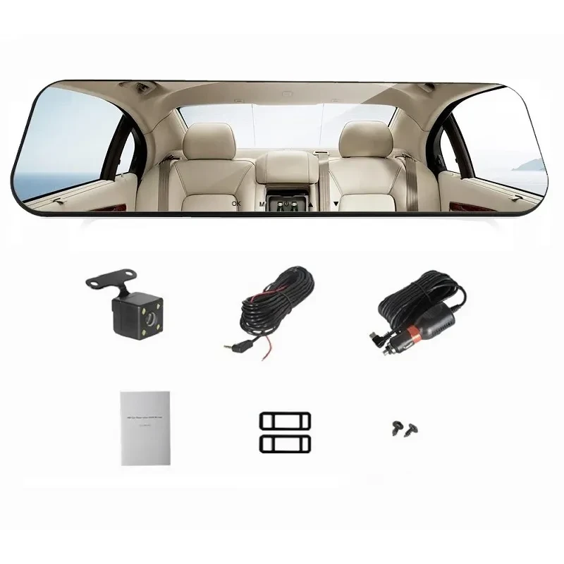 Rearview Mirror Driving Recorder with 12MP Camera & HDMI