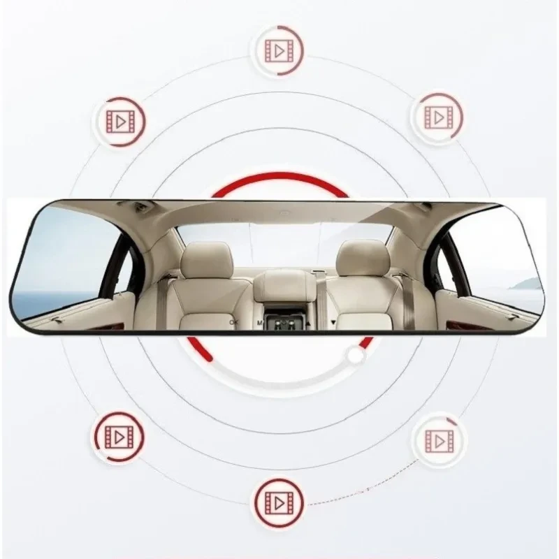 Rearview Mirror Driving Recorder with 12MP Camera & HDMI