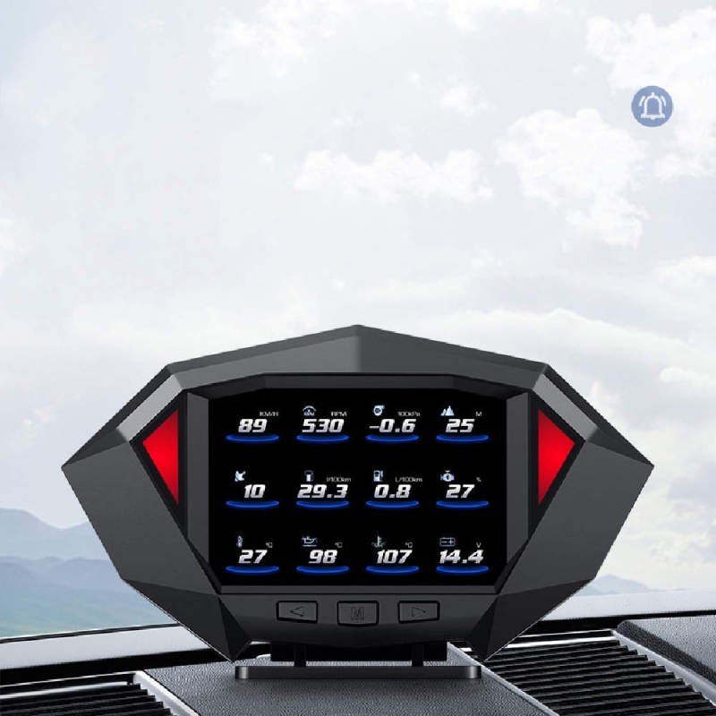HD LCD Vehicle HUD Head-Up Display with GPS & OBD Support