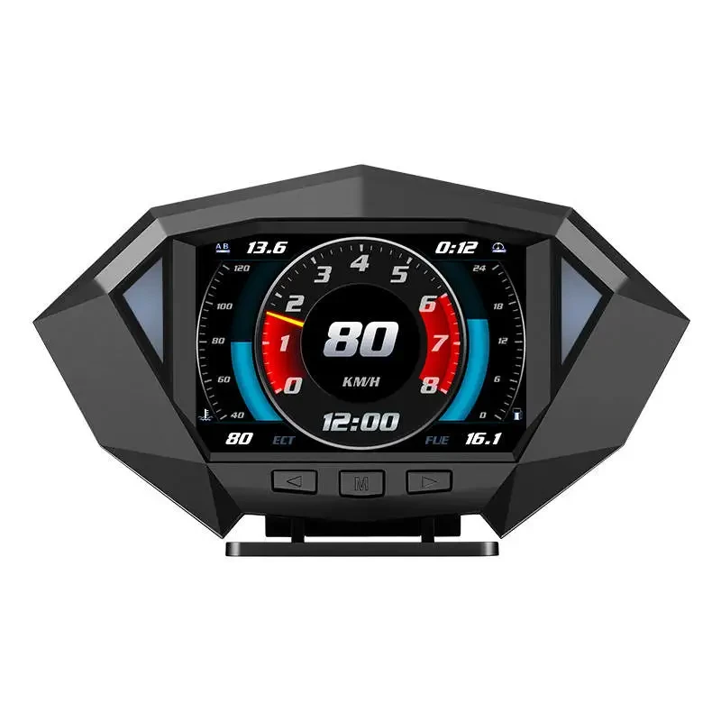 HD LCD Vehicle HUD Head-Up Display with GPS & OBD Support
