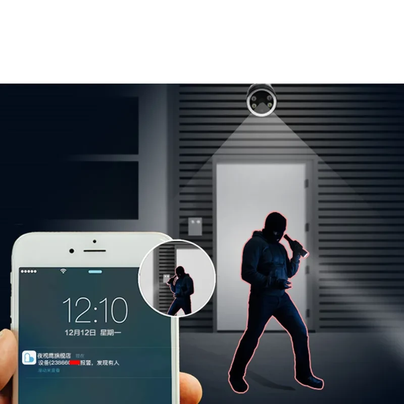 Yoosee Outdoor Security Camera with Humanoid Tracking & ONVIF