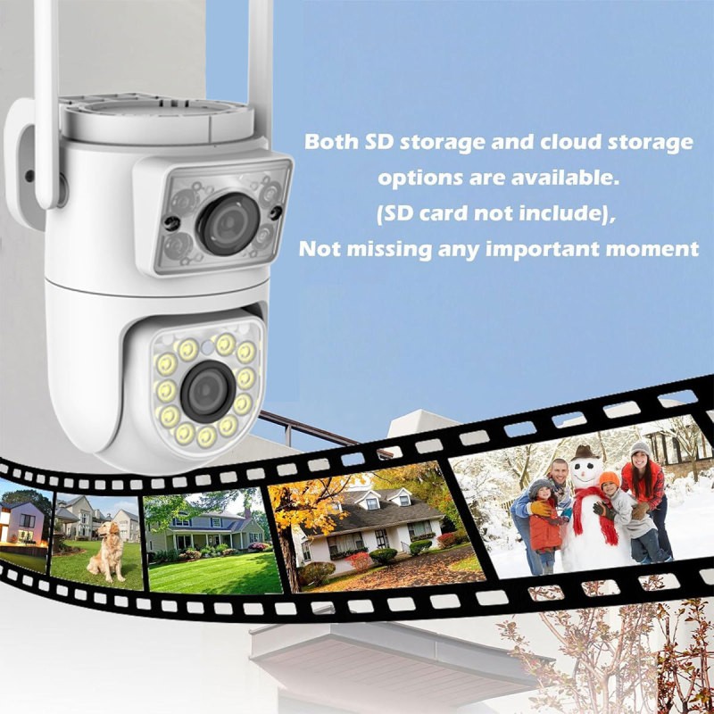 Weatherproof Outdoor Binocular Camera with 3MP Lens