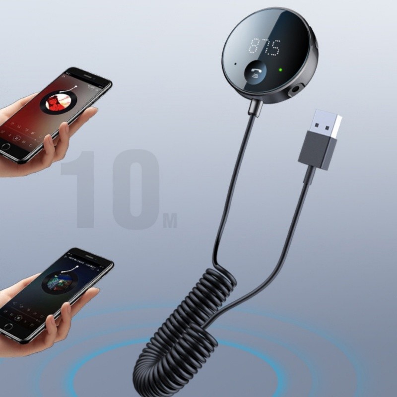 Hands-Free Car Bluetooth MP3 Player with Call Receiver USB