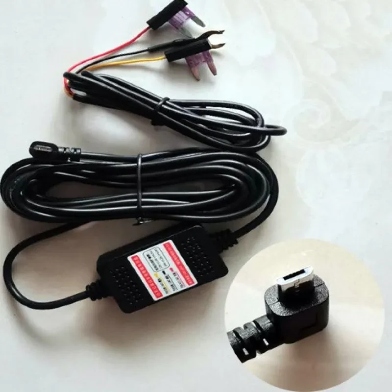 Car DVR Power Cable Step-Down Line for Driving Recorders 12V-5V