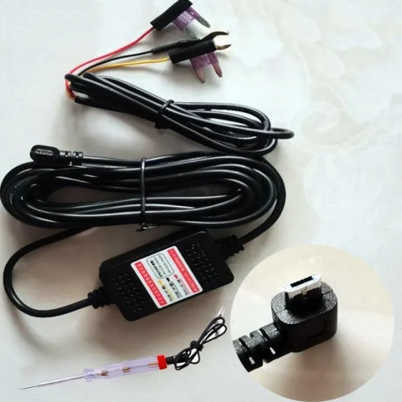 Car DVR Power Cable Step-Down Line for Driving Recorders 12V-5V