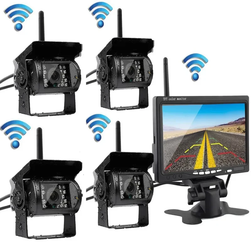 Industrial Vehicle Reverse Camera Screen 7-Inch Wireless System