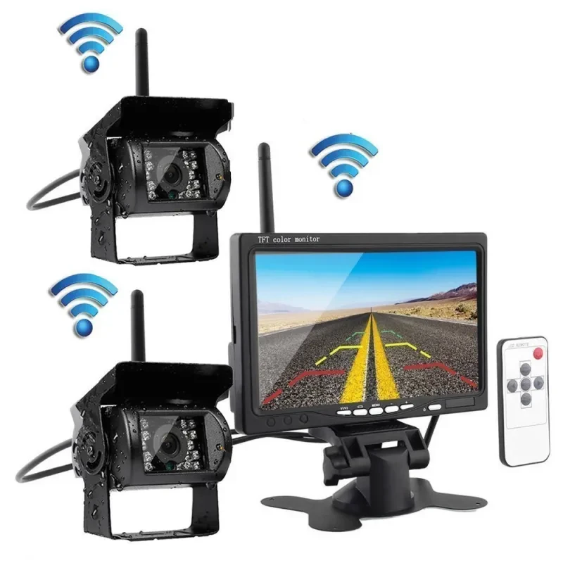 Industrial Vehicle Reverse Camera Screen 7-Inch Wireless System