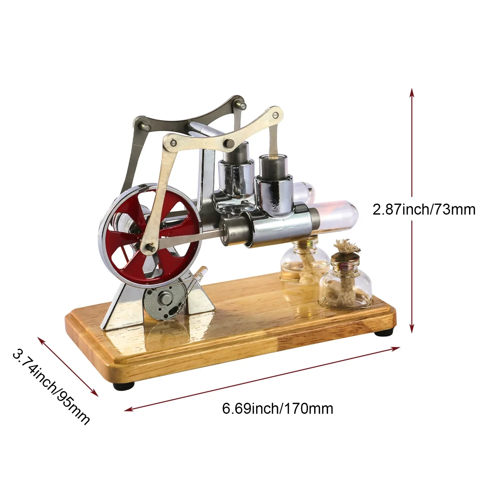 Stirling Engine Kit with LED Light