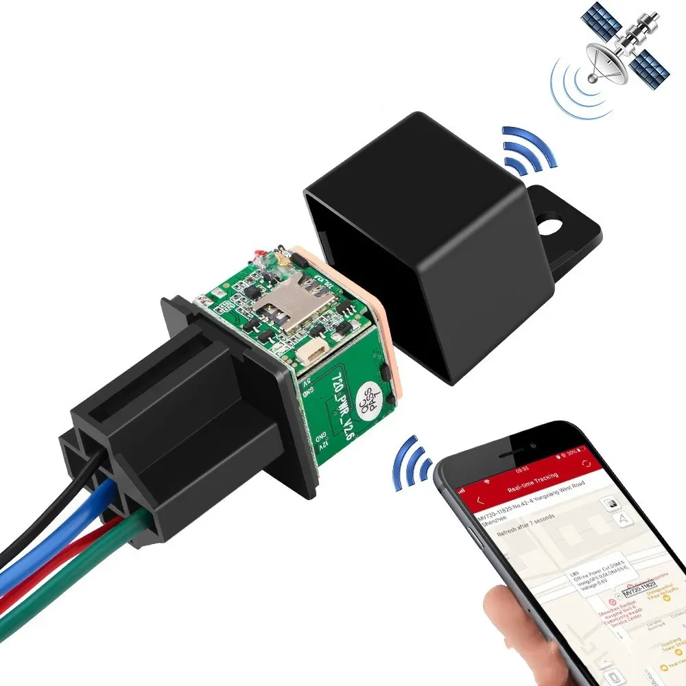 CJ720 Relay GPS Tracker with Multi-Mode Alarms & Waterproof Design